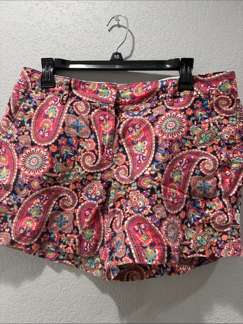 Lands' End Paisley Print Shorts - Pink Multi
